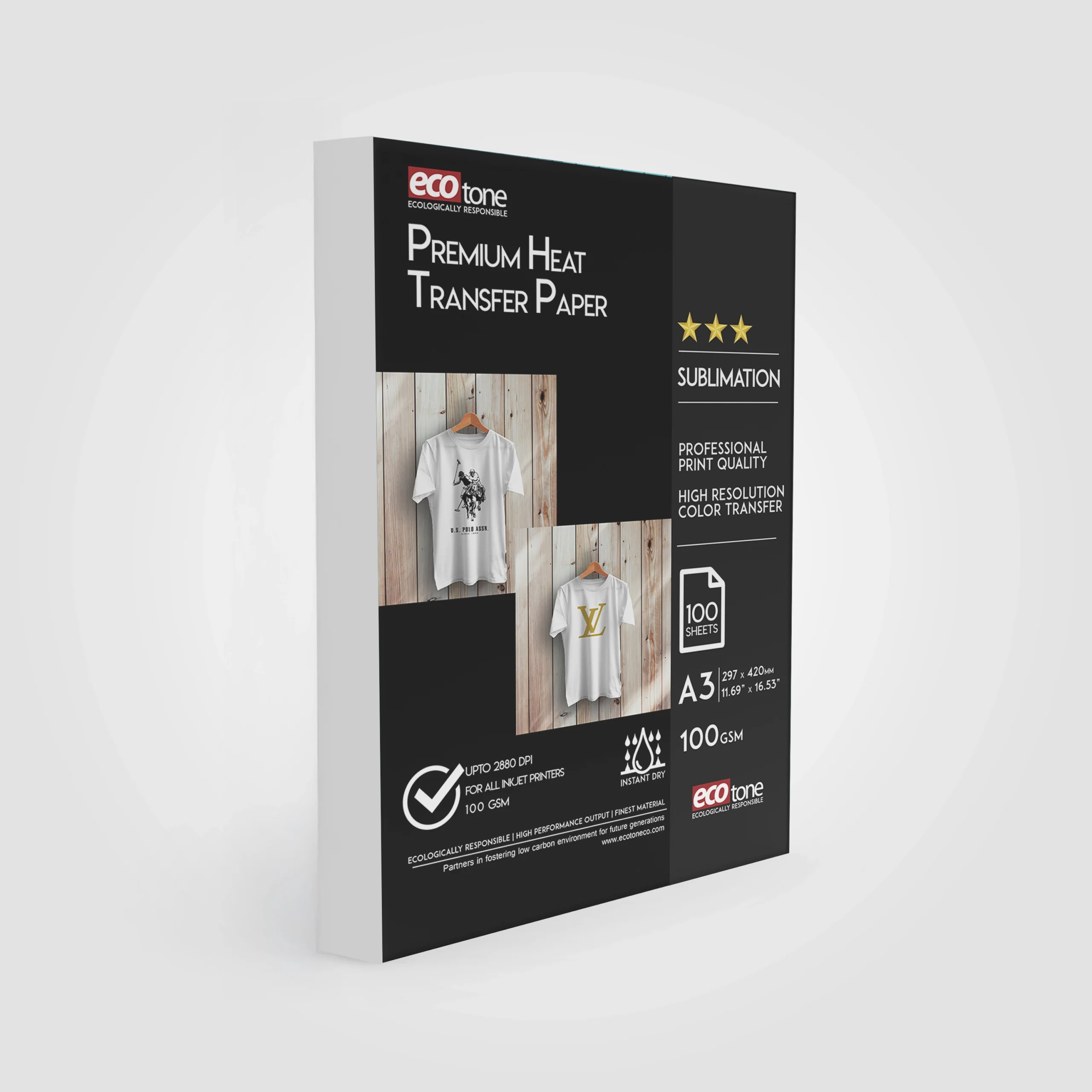 PREMIUM HEAT TRANSFER PAPER A3 100GM